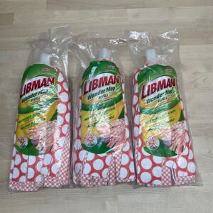 Libman Wonder Mop Refill 3 Pack Microfiber Gripstrips Machine Washable 2001